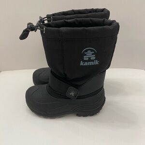 Children’s size 13 Kamik Rocket Black Snow Boot. NEW